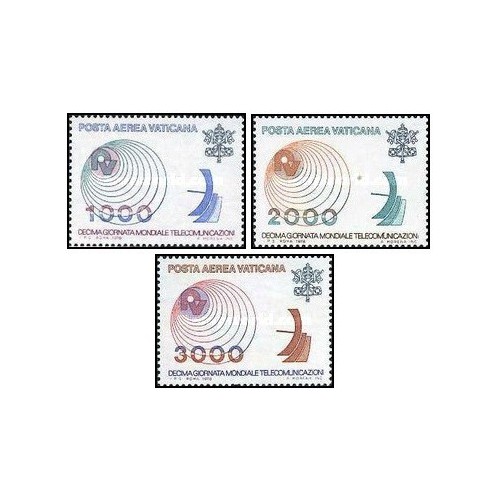 3 عدد تمبر مخابرات - واتیکان 1978 قیمت 7.93 دلار 3 عدد تمبر مخابرات - واتیکان 1978 قیمت 7.93 دلار