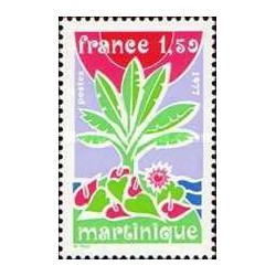1 عدد تمبر مناطق فرانسه، مارتینیک - فرانسه 1977
