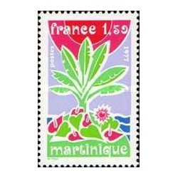 1 عدد تمبر مناطق فرانسه، مارتینیک - فرانسه 1977