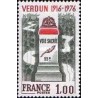 1 عدد تمبر شصتمین سالگرد حمله وردون - فرانسه 1976