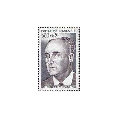 1 عدد تمبر یوجین توماس - سیاستمدار - فرانسه 1975