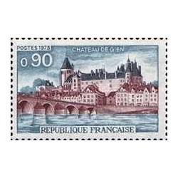 1 عدد تمبر قلعه Gien - فرانسه 1973