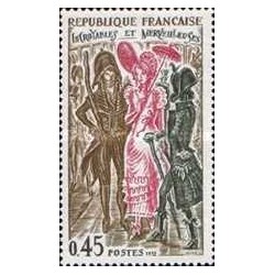 2 عدد تمبر تاریخ فرانسه - فرانسه 1972