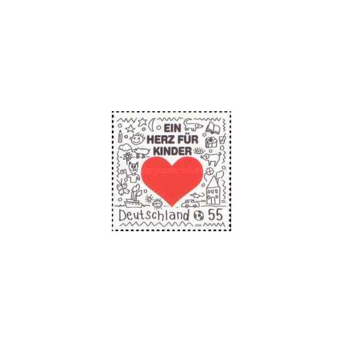 1 عدد تمبر قلبی برای کودکان - جمهوری فدرال آلمان 2008