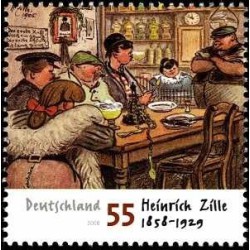 1 عدد تمبر صد و پنجاهمین سالگرد تولد هاینریش زیله - جمهوری فدرال آلمان 2008