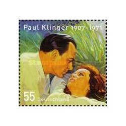 1 عدد تمبر صدمین سالگرد تولد پل کلینگر - هنرپیشه - جمهوری فدرال آلمان 2007