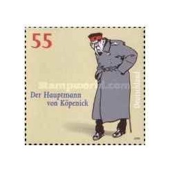 1 عدد تمبر صدمین سالگرد "کاپیتان کوپنیک" - جمهوری فدرال آلمان 2006