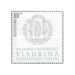 1 عدد تمبر پانصدمین سالگرد تأسیس دانشگاه ویادرینا در فرانکفورت