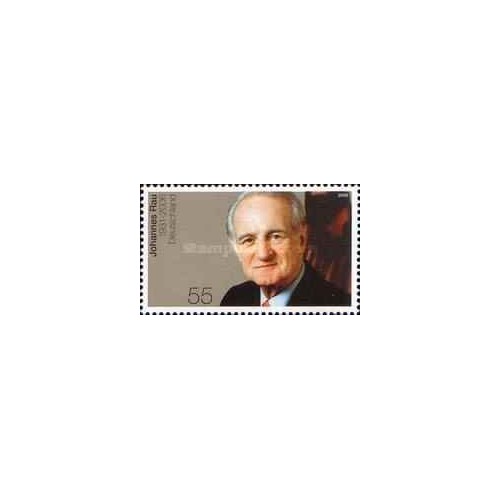 1 عدد تمبر یادبود یوهانس راو- جمهوری فدرال آلمان 2006 1 عدد تمبر یادبود یوهانس راو- جمهوری فدرال آلمان 2006