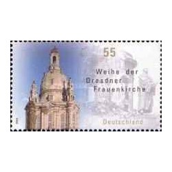 1 عدد تمبر وقف کلیسای بانوی ما در درسدن - جمهوری فدرال آلمان 2005