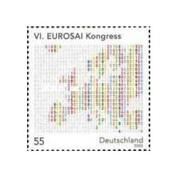 1 عدد  تمبر ششمین کنگره یوروسای - EUROSAI - جمهوری فدرال آلمان 2005