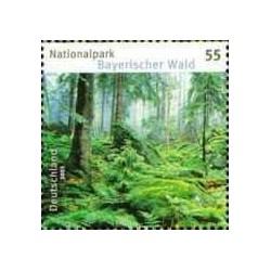 1 عدد تمبر پارک های ملی آلمان - جنگل باواریا - جمهوری فدرال آلمان 2005