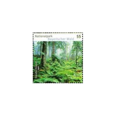 1 عدد تمبر پارک های ملی آلمان - جنگل باواریا - جمهوری فدرال آلمان 2005