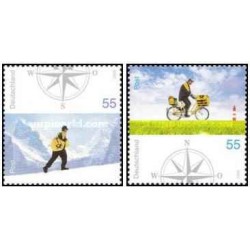 2 عدد  تمبر تحویل پستی در آلمان - تابستان و زمستان - جمهوری فدرال آلمان 2005 ارزش روی تمبرها 1.1 یورو