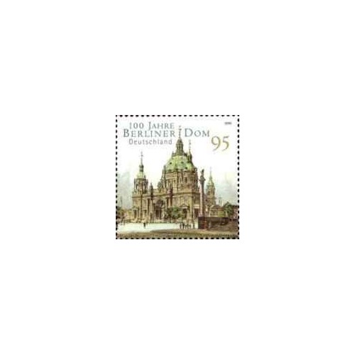 1 عدد تمبر صدمین سالگرد کلیسای جامع برلین - جمهوری فدرال آلمان 2005 ارزش روی تمبرها 0.95 یورو 1 عدد تمبر صدمین سالگرد کلیسای جامع برلین - جمهوری فدرال آلمان 2005 ارزش روی تمبرها 0.95 یورو