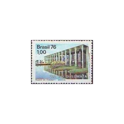 1 عدد  تمبر روز دیپلمات ها - برزیل 1976