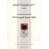 برگه اولین روز انتشار تمبر کنگره FIB در اسن - جمهوری فدرال آلمان 1980