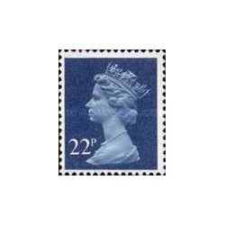 1 عدد تمبرسری پستی - ملکه الیزابت دوم -  22P - انگلیس 1980
