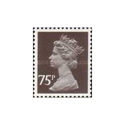 1 عدد تمبرسری پستی - ملکه الیزابت دوم -  75P - انگلیس 1980