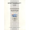 برگه اولین روز انتشار تمبر صدمین سالگرد تولد گورچ فوک، نویسنده - جمهوری فدرال آلمان 1980
