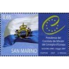 1 عدد تمبر ریاست سان مارینو بر شورای اروپا - سان مارینو 2005 ارزش روی تمبر 0.65 یورو