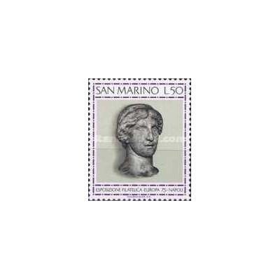 1 عدد تمبر نمایشگاه تمبر - ناپل، ایتالیا - سان مارینو 1975