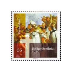 1 عدد تمبر1250 امین سالگرد درگذشت سنت بونیفاس - جمهوری فدرال آلمان