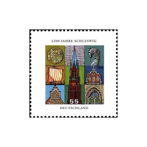 1 عدد تمبر 1200 امین سالگرد شلسویگ - جمهوری فدرال آلمان 2004