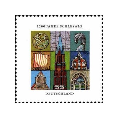 1 عدد تمبر 1200 امین سالگرد شلسویگ - جمهوری فدرال آلمان 2004