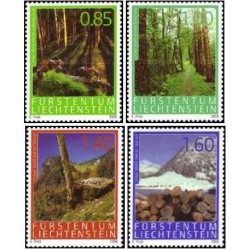 4 عدد تمبر جنگل و مزایای آن - لیختنشتاین 2009   ارزش 4.8 فرانک سوئیس
