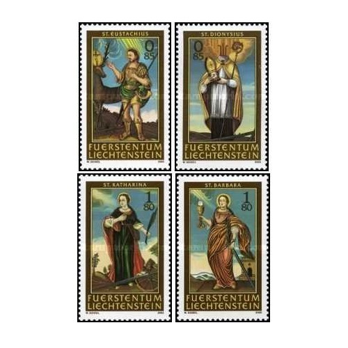 4 عدد تمبر 14 قدیس - لیختنشتاین 2005 ارزش روی تمبرها 5.35 فرانک سوئیس