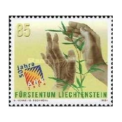 1 عدد تمبر پنجاهمین سالگرد بیمه AHV - لیختنشتاین 2004 ارزش روی تمبرها 0.85 فرانک سوئیس