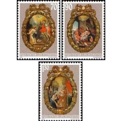 3 عدد تمبر کریسمس - لیختنشتاین 2001 ارزش روی تمبرها 2.9 فرانک سوئیس