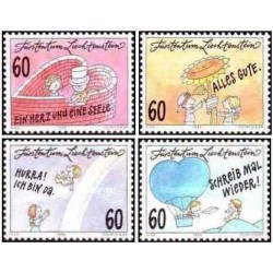 4 عدد تمبر تبریک - لیختنشتاین 1995 ارزش روی تمبرها 2.4 فرانک سوئیس