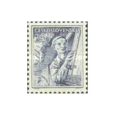 1 عدد تمبر سری پستی مشاغل - 2.4K- چک اسلواکی 1954