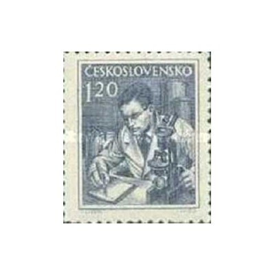 1 عدد تمبر سری پستی مشاغل - 1.2K- چک اسلواکی 1954