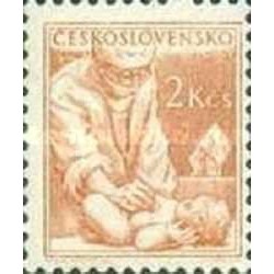 1 عدد تمبر سری پستی مشاغل - 2K - چک اسلواکی 1954