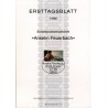 برگه اولین روز انتشار تمبر صدمین سالگرد درگذشت آنسلم فویرباخ، نقاش - جمهوری فدرال آلمان 1980