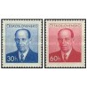 2 عدد تمبر رئیس جمهور زاپوتوکی - چک اسلواکی 1953