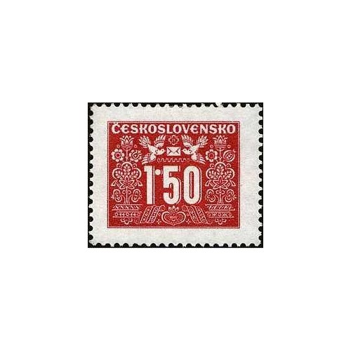 1 عدد تمبر سری پستی تمبرهای سررسید پستی - 1.5K- چک اسلواکی 1948 1 عدد تمبر سری پستی تمبرهای سررسید پستی - 1.5K- چک اسلواکی 1948