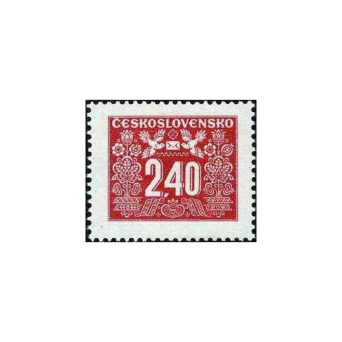 1 عدد تمبر سری پستی - تمبرهای سررسید پستی - 2.4K- چک اسلواکی 1946 1 عدد تمبر سری پستی - تمبرهای سررسید پستی - 2.4K- چک اسلواکی 1946