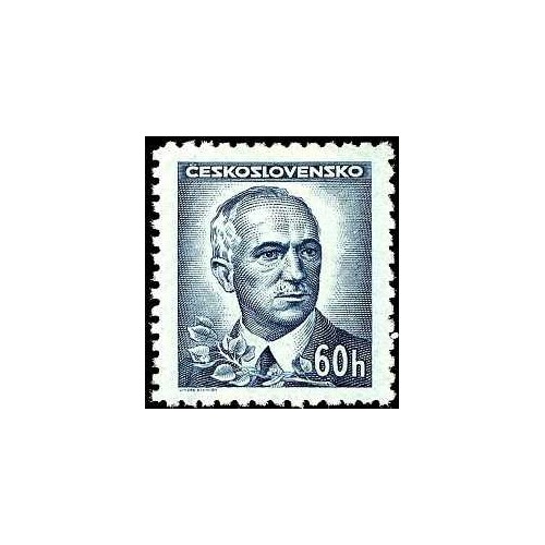 1 عدد تمبر سری پستی شخصیت ها - 60h- چک اسلواکی 1945