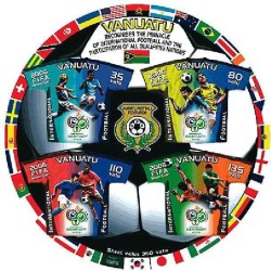 مینی شیت جام جهانی فوتبال - آلمان. - با پرچم ایران - خودچسب - واناتو 2006 قیمت 5.3 دلار