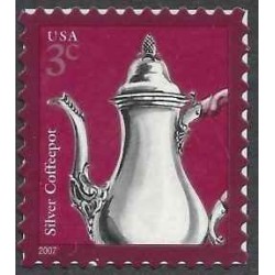 1 عدد تمبر سری پستی - طراحی آمریکایی - 3C - خودچسب - آمریکا 2007