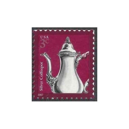 1 عدد تمبر سری پستی - طراحی آمریکایی - 3C - خودچسب - آمریکا 2007