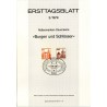 برگه اولین روز انتشار تمبر سری پستی کاخ ها و قلعه ها - 20 و 210  - جمهوری فدرال آلمان 1978
