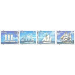 4 عدد تمبر قایق های تفریحی اقیانوسی لهستان - B- لهستان 1996