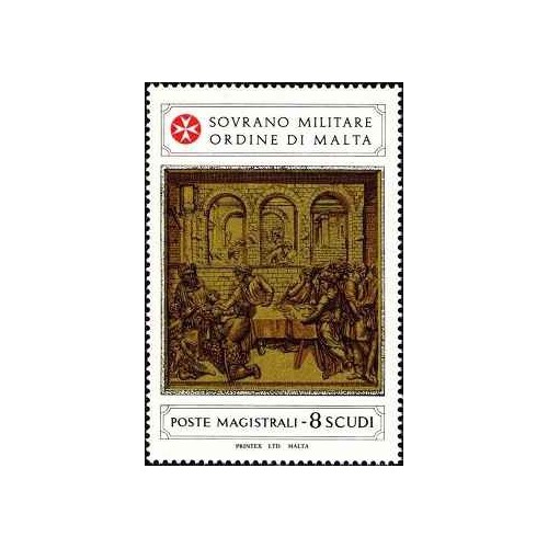 1 عدد تمبر تعمید کلیسای جامع سیهنا -  فرمانروایی مالت 1982