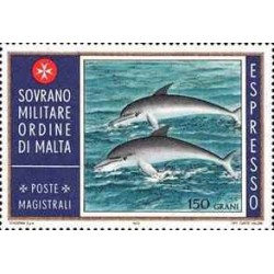 1 عدد تمبر اکسپرس - دلفین - 150Grani -  فرمانروایی مالت 1975