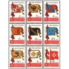 9 عدد  تمبر پرچم های باستانی نظام -  فرمانروایی مالت 1967